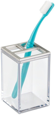 

Interdesign Clarity Toothbrush Holder Clear/Brushed Acrylic Toothbrush Holder(Clear)