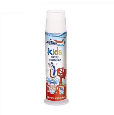 

Aqua Fresh Kids Cavity Protection Toothpaste (2Y+) 130g (4.6oz) - Bubble Mint (Pack of 3) Toothpaste(390 g, Pack of 3)