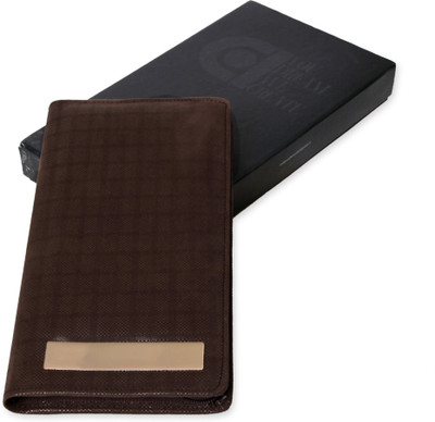 

COI Leatherette Cheque Book Holder/Document Holder (Ethinic Brown)(Brown)
