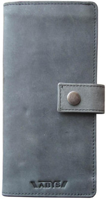 

ABYS Genuine Leather Travel Document Holder||Mobile Cover||Card Case for Men & Women(Grey)
