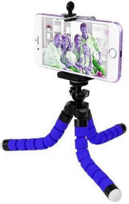 

LIFEMUSIC Fully Flexible Foldable Mini Tripod Stand With 360 Degree Detachable Ball Head And Universal Mobile Holder Mount For Smartphones, Camcorder, Camera,DSLR Tripod (Multicolor) Tripod(Multicolor, Supports Up to 1000)