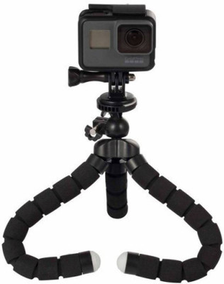

LIFEMUSIC Sponge Flexible Sponge Octopus Tripod 360 Rotatable Tripod(Black, Supports Up to 1000)