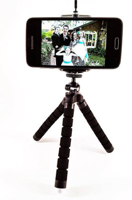 

LIFEMUSIC ORIGINAL MOBILEGEAR FLEXIBLE TRIPOD FOR BAS/POLE 360 ROTATABLE Tripod (Multicolor) Tripod(Black, Supports Up to 1000)