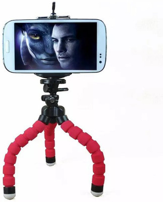 

LIFEMUSIC Sponge Flexible Sponge Octopus Tripod 360 Rotatable mobile holder For all Smartphones and Video Cameras Tripod (Multicolor) Tripod(Multicolor, Supports Up to 1000)