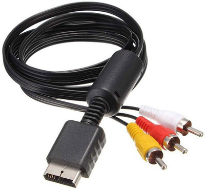 

Kebilshop Sony PS3 and PS2 AV Cable.3Meter Gaming Adapter(Black, For PS2, PS3)