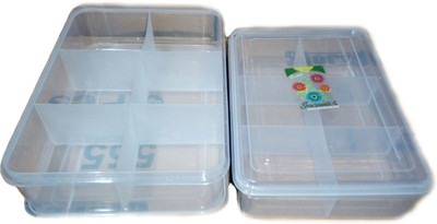 

Sai Jewellery Box Set of 12 Jewellery Vanity Box(White)