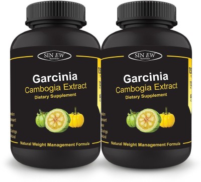 

Sinew Nutrition Garcinia Cambogia Extract -(120 Capsules - Pack of 2) 1500 mg Per Serving, 100 % Veg, Pure & Natural Weight Management & Appetite Suppressant Supplement(1500 mg)