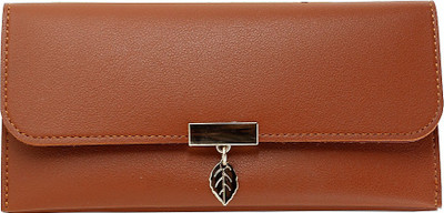 

Eyeslanguage Girls Brown Genuine Leather Wallet(4 Card Slots)