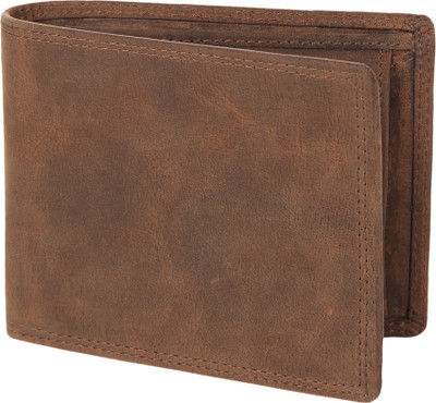 

Leather Zentrum Men Casual Brown Genuine Leather Wallet(12 Card Slots)
