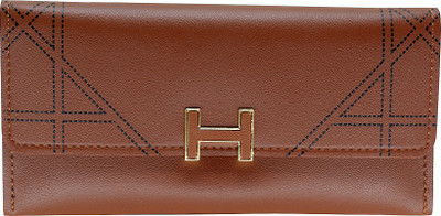 

Eyeslanguage Girls Casual Brown Genuine Leather Wallet(4 Card Slots)