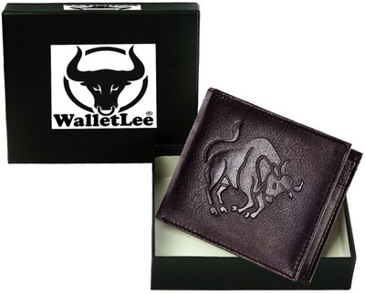 

WalletLee Men Casual Brown Genuine Leather Wallet(1 Card Slot)
