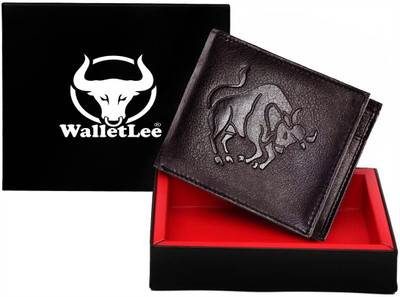 

WalletLee Men Casual Brown Genuine Leather Wallet(1 Card Slot)