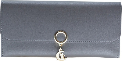 

Eyeslanguage Girls Grey Genuine Leather Wallet(6 Card Slots)