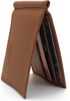 

NiETz Men Casual Brown Artificial Leather Money Clip(6 Card Slots)