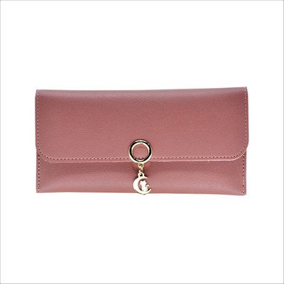 Eyeslanguage Girls Beige Genuine Leather Wallet(6 Card Slots)