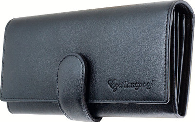

Eyeslanguage Women Casual Black Genuine Leather Card Holder(6 Card Slots)