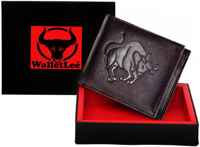 

WalletLee Men Casual Brown Genuine Leather Wallet(1 Card Slot)