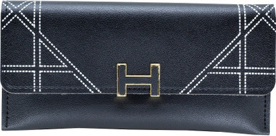 

Eyeslanguage Girls Casual Black Genuine Leather Wallet(6 Card Slots)
