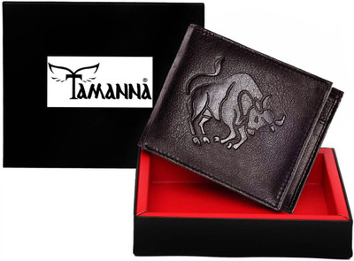 Tamanna Men Casual Brown Genuine Leather Wallet(1 Card Slot)