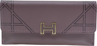 

Eyeslanguage Girls Purple Genuine Leather Wallet(6 Card Slots)
