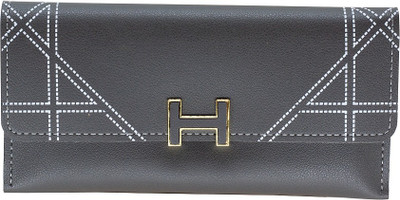 

Eyeslanguage Girls Grey Genuine Leather Wallet(6 Card Slots)