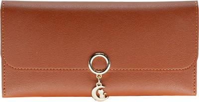

Eyeslanguage Girls Tan Genuine Leather Wallet(6 Card Slots)