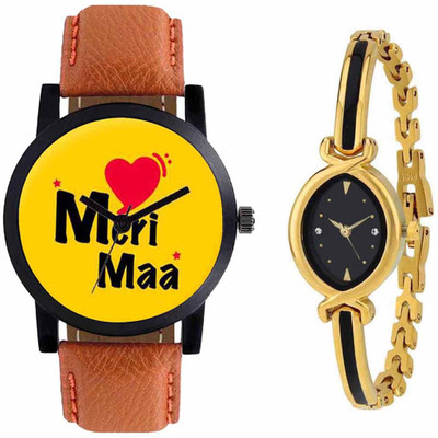 

SPLAZOS Combo Presenting the Leather Strap And Formal Design For Men And Women-107 Watch - For Boys & Girls
