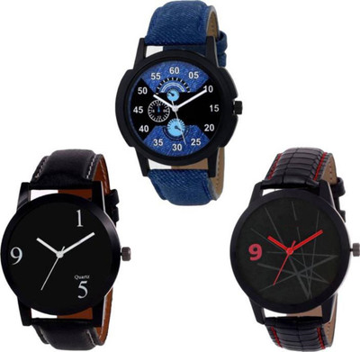 

PMAX LEATHER BLUE,BLACK Watch - For Men