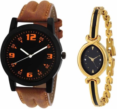 

SPLAZOS Combo Presenting the Leather Strap And Formal Design For Men And Women-15 Watch - For Boys & Girls