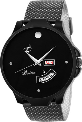 

Britex BT7078 Smokey Grey Mesh Strap Watch - For Men