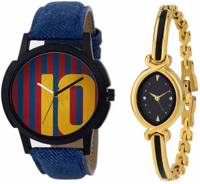 

SPLAZOS Combo Presenting the Leather Strap And Formal Design For Men And Women-10 Watch - For Boys & Girls