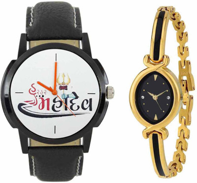 

SPLAZOS Combo Presenting the Leather Strap And Formal Design For Men And Women-159 Watch - For Boys & Girls