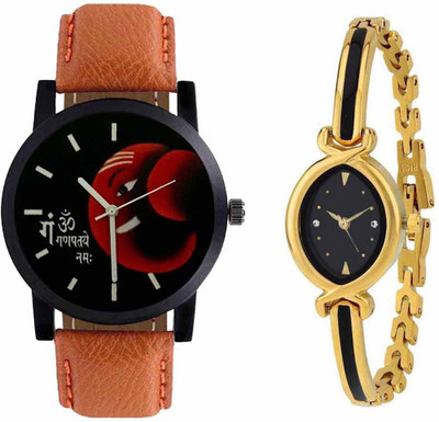 

SPLAZOS Combo Presenting the Leather Strap And Formal Design For Men And Women-151 Watch - For Boys & Girls