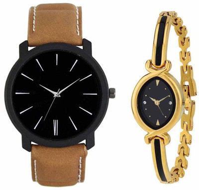 

SPLAZOS Combo Presenting the Leather Strap And Formal Design For Men And Women-09 Watch - For Boys & Girls