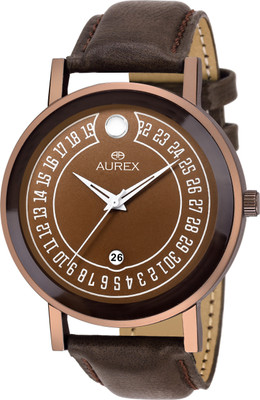 Aurex Blue Dial Date Functioning Analog Watch  - For Men