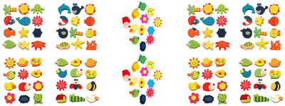 

Ascend Store 120 Pcs Cute Nature Theme Fridge Magnets