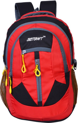 

Justcraft Hunk 35 L Backpack(Multicolor), Black;red