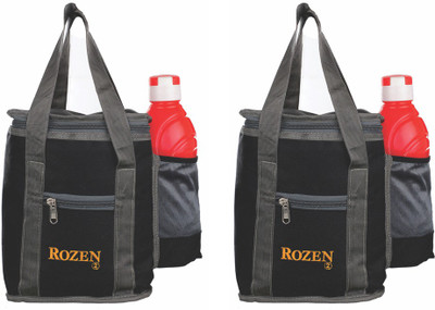 ROZEN COMBO TIFFIN BAGS OFFER For School Office Picnic roz202 Waterproof Lunch Bag(Black, 6 L)