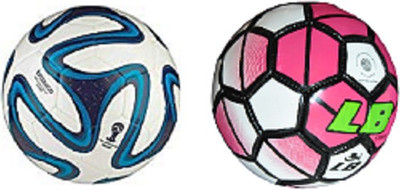 

Locham Brothers Striker & Brazuca Combo Pack Football - Size: (Pack of 2, Multicolor