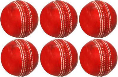 

RSSSTORE LEATHER BALL PACK OF 06 Cricket Leather Ball(Pack of 6, Red)
