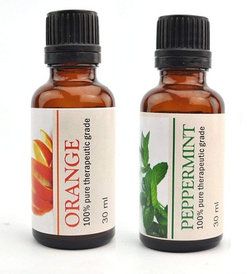 

Karma 100% pure Therapeutic Grade Undiluted Essential oils 30 ml Bottles-Peppermint, Orange Essential Oil(30 ml)