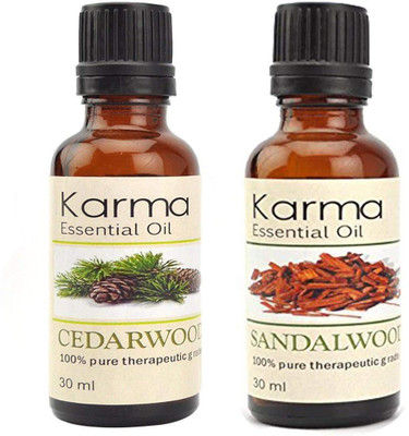 

Karma 100% Pure Therapeutic Grade Undiluted Essential Oils in 30 ml Bottles-Cedarwood Sandalwood Essential Oil(30 ml)