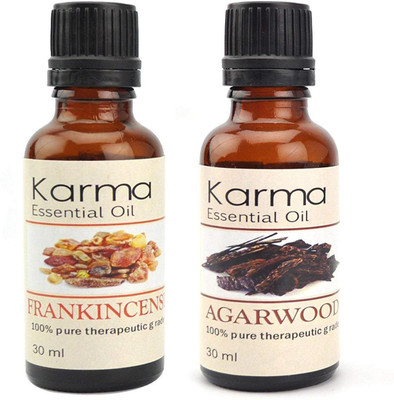

Karma 100% pure Therapeutic Grade undiluted essential oils in 30 ml Bottles-frankincense agar wood oil(30 ml)