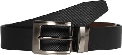 

SCHARF Men Formal Black Genuine Leather Reversible Belt, Black/brown, SCHARF Men Casual Black Genuine Leather Reversible Belt, Black/brown