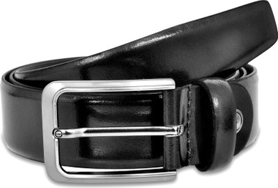 

La Stella Men Formal, Casual, Evening, Party Black Genuine Leather Belt, La Stella Men Formal Black Genuine Leather Belt