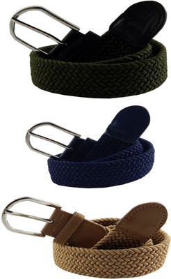 

ELS Women Casual Multicolor Canvas, Fabric, Synthetic Belt, Beige;blue;green