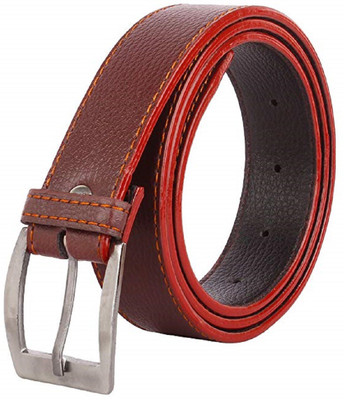 

FERRET Men Casual Brown Genuine Leather, Synthetic, Artificial Leather Belt