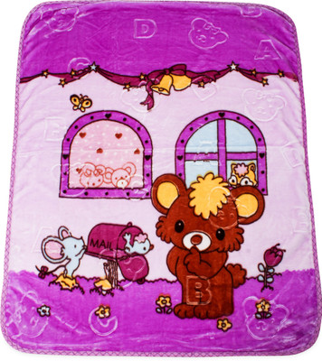 

Instabuyz Cartoon  Swadding Baby Blanket(Woollen Blend, Multicolor