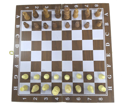 

ME 14 inch Wooden Foldable Chess Board With Wooden Coins For Men Women 14 inch Chess Board(Multicolor)