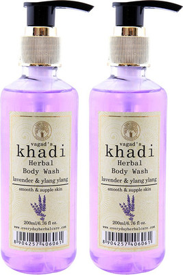 

Vagad's Khadi Lavender And Ylang Ylang Body Wash(400 ml, Pack of 2)